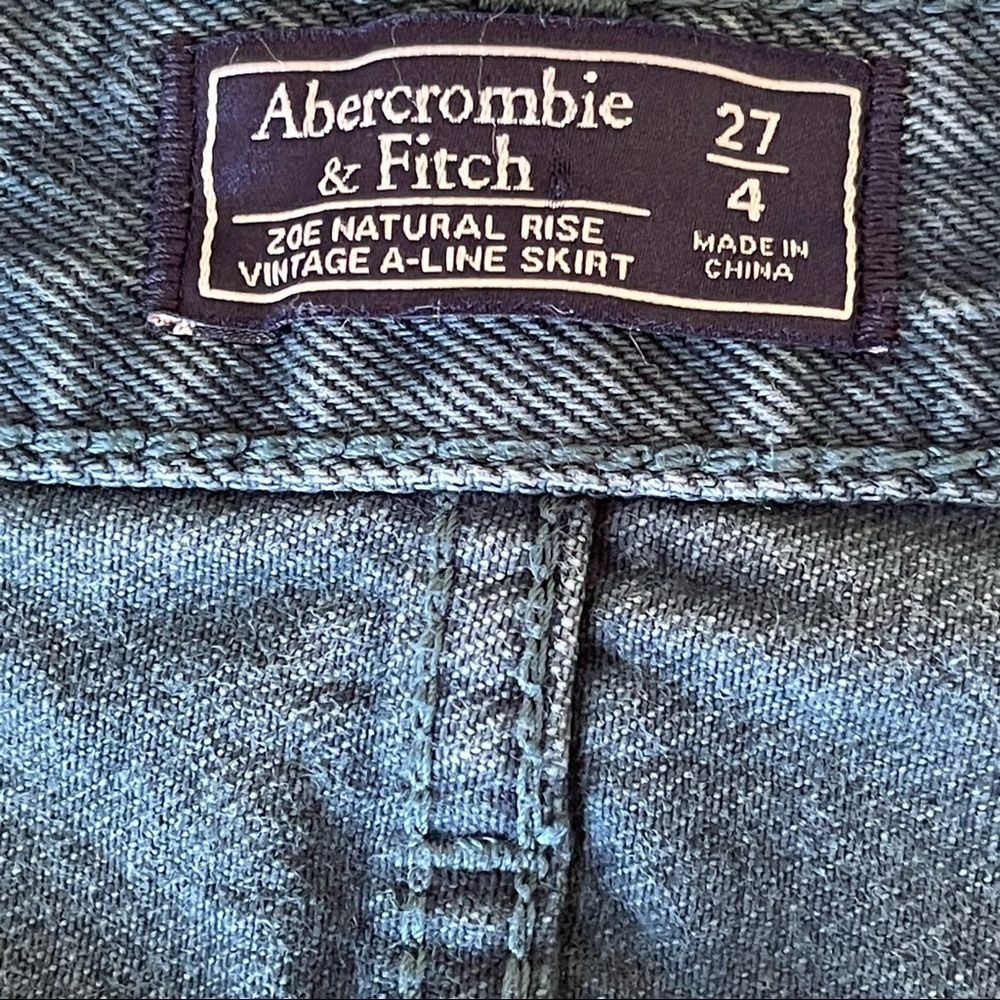 Abercrombie and Fitch Zoe Natural Rise Vintage A-Line Skirt size 27/4 - Picture 5 of 8